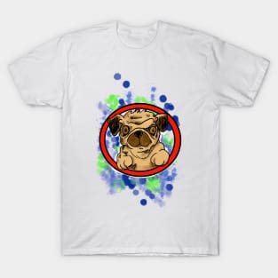 PUG in red circle T-Shirt